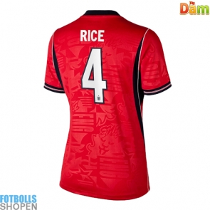 Billiga England Declan Rice #4 Bortatröja Dam VM 2026 Kortärmad
